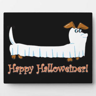 Happy Halloween Dachshund Plaque