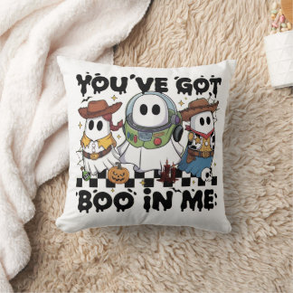Happy Halloween - Dancing Skeleton Throw Pillow