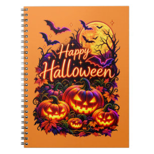 Happy Halloween dark design Notebook