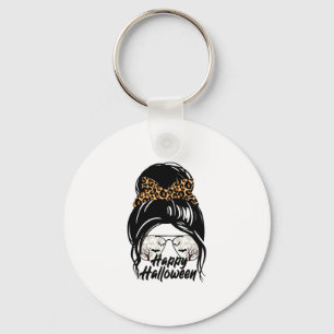 Happy Halloween Day 2021 Halloween Leopard Mum Key Ring