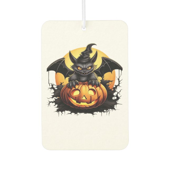 Happy Halloween Day - Funny Halloween Classic T-Sh Car Air Freshener (Front)