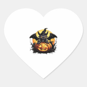 Happy Halloween Day - Funny Halloween Classic T-Sh Heart Sticker
