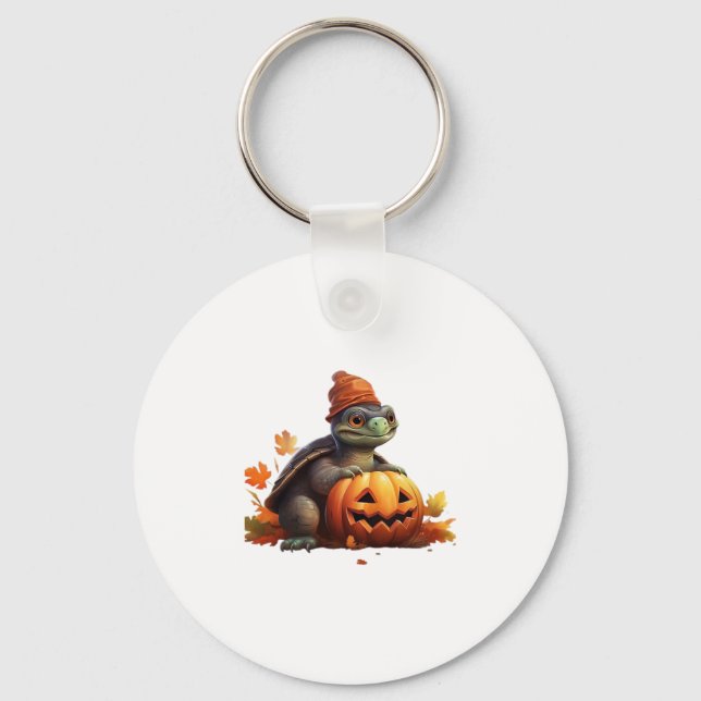 Happy Halloween Day - Funny Halloween Classic T-Sh Key Ring (Front)