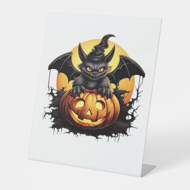 Happy Halloween Day - Funny Halloween Classic T-Sh Pedestal Sign (Front)