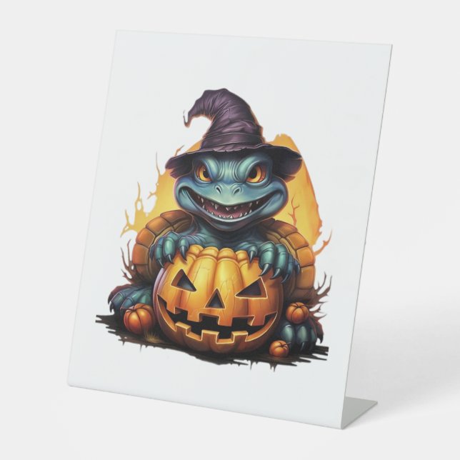 Happy Halloween Day - Funny Halloween Classic T-Sh Pedestal Sign (Front)