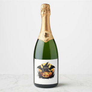 Happy Halloween Day - Funny Halloween Classic T-Sh Sparkling Wine Label