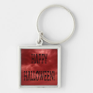 Happy Halloween Deadworld Text Key Ring