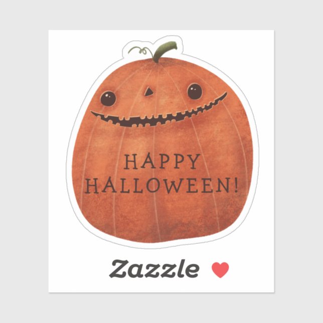 Happy Halloween Decoration Spooky Pumpkin Fall (Sheet)