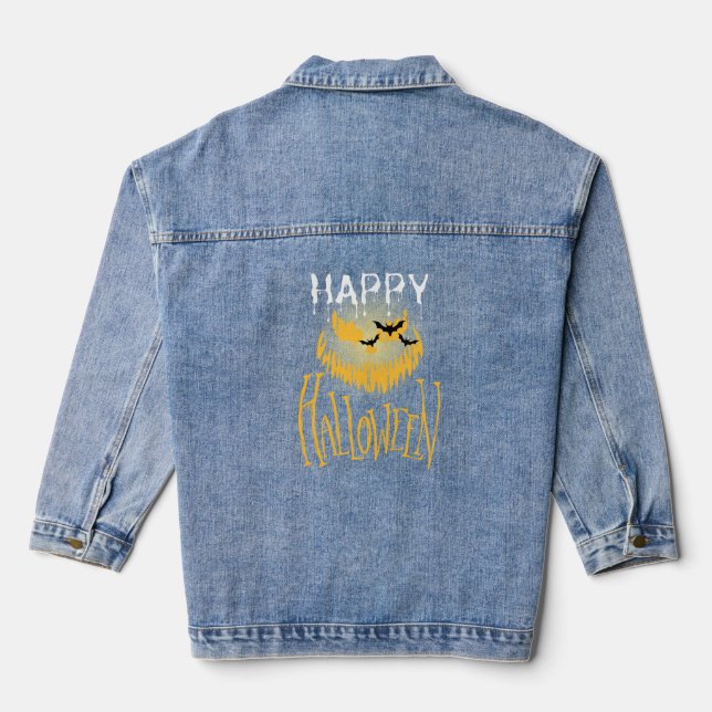 Happy Halloween  Denim Jacket (Back)