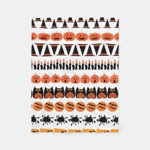Happy Halloween Design Fleece Blanket