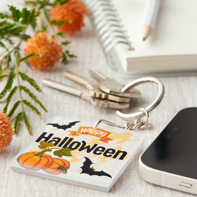 Happy Halloween Design Key Ring (Creator Uploaded)