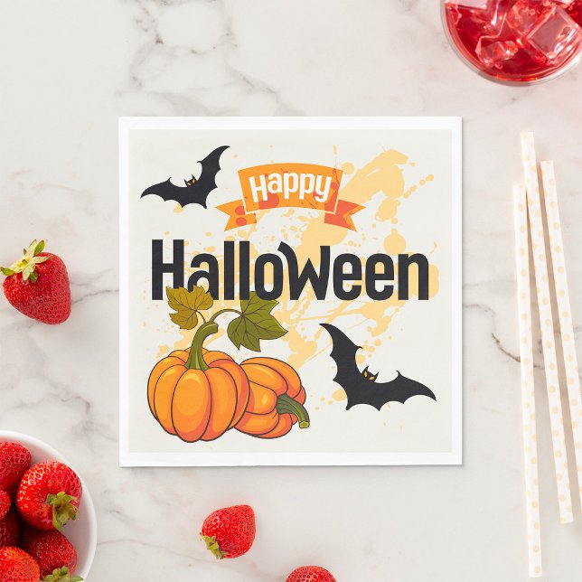 Happy Halloween Design Napkin (Creator Uploaded)
