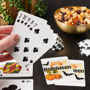 Happy Halloween Design Playing Cards