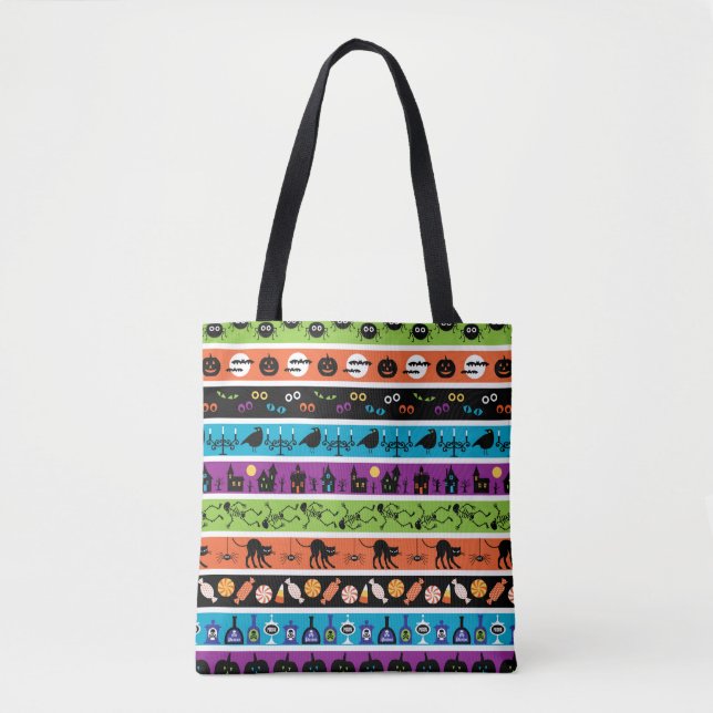Happy Halloween Design Tote Bag (Front)