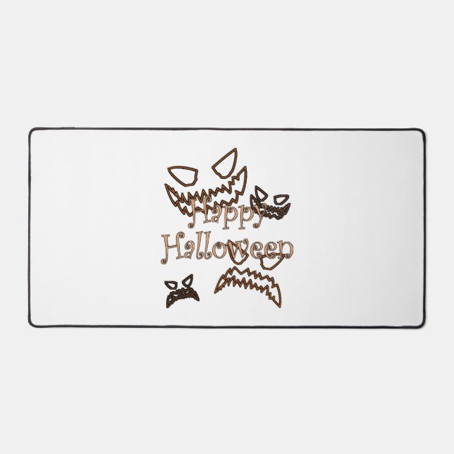 happy Halloween        Desk Mat (Front)