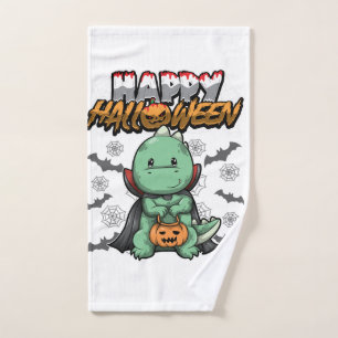 Happy Halloween Disguised Dragon Hand Towel