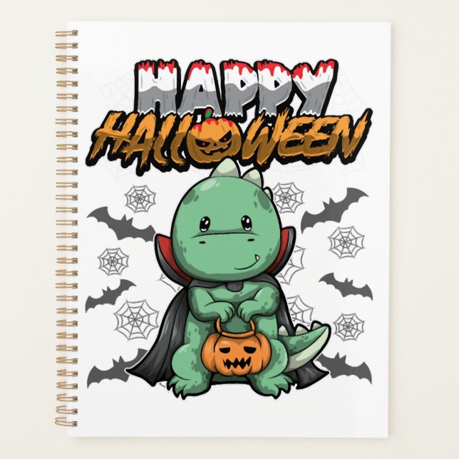 Happy Halloween Disguised Dragon Planner (Front)