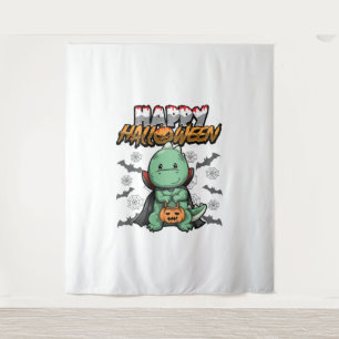 Happy Halloween Disguised Dragon Tapestry