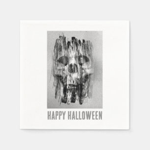 Happy Halloween. Distressed skull Napkin