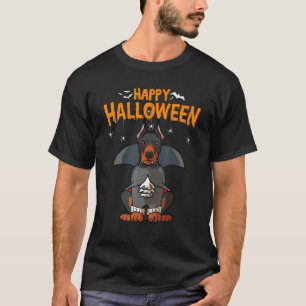 Happy Halloween Doberman Pinscher Dog T-Shirt