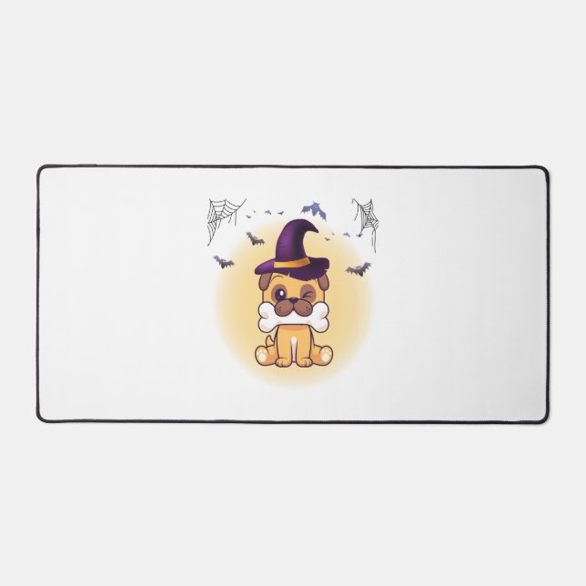Happy Halloween Dog   Desk Mat (Front)