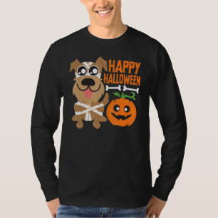 Happy Halloween Dog Pumpkin Cute Dog Halloween Cos T-Shirt