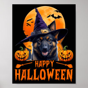 Happy Halloween Dog T-Shirt1 Poster
