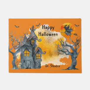 Happy Halloween Doormat, fall decor Doormat