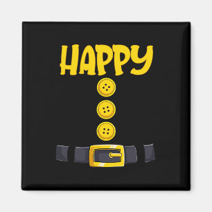 Happy Halloween Dwarf Costume Colour Matching Magnet