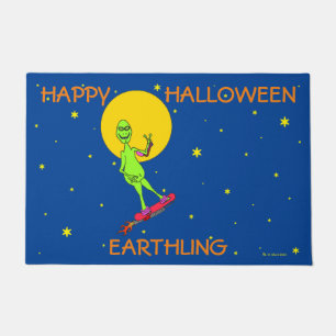 HAPPY HALLOWEEN EARTHLING DOORMAT