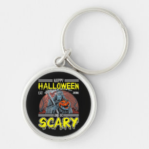 Happy Halloween Eat Drink And Be Scary Cool  Key Ring