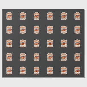 Happy Halloween Eat Drink Be Scary Pumpkin Cauldro Wrapping Paper