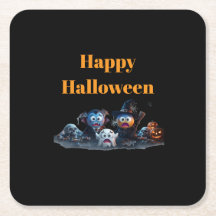 Happy Halloween Emoji Napkins.