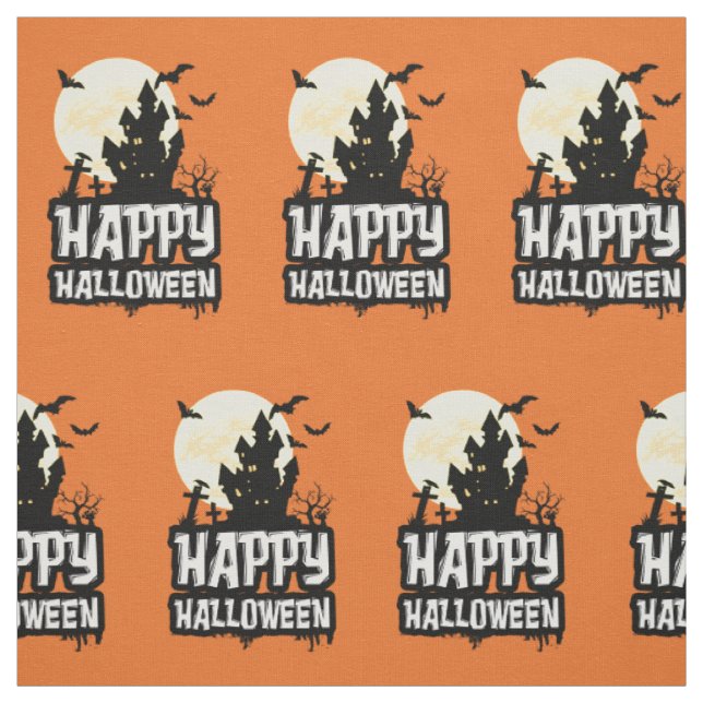 Happy Halloween Fabric (Swatch)