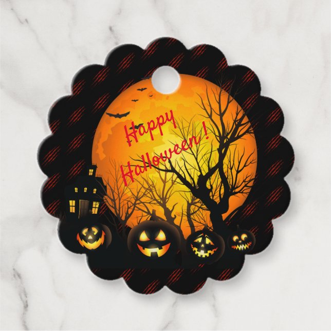 Happy Halloween Favour Tags (Front)
