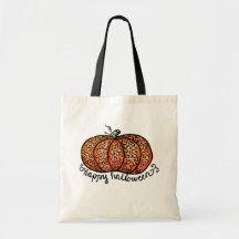 Happy Halloween filigree pumpkin