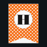 Happy Halloween Flag Bunting Banner Post Card<br><div class="desc">Create a custom party decoration with this double sided card. It's easy to build a custom banner with individual cards that spell out a name or a message like "Happy Halloween" or "Spooky". A little bit of do-it-yourself crafting that easy to do and creates a beautiful customised banner that's one...</div>