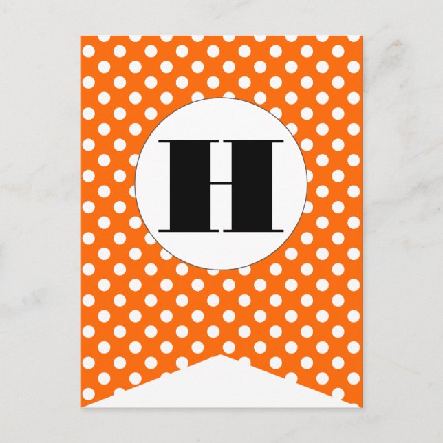 Happy Halloween Flag Bunting Banner Post Card (Front)