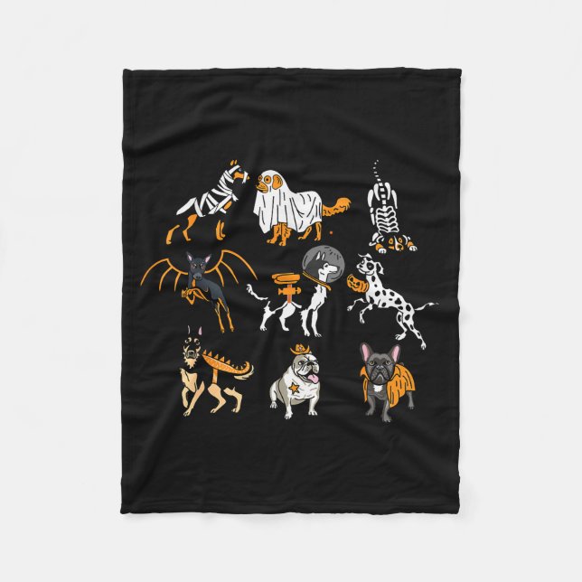 Happy Halloween  Fleece Blanket (Front)