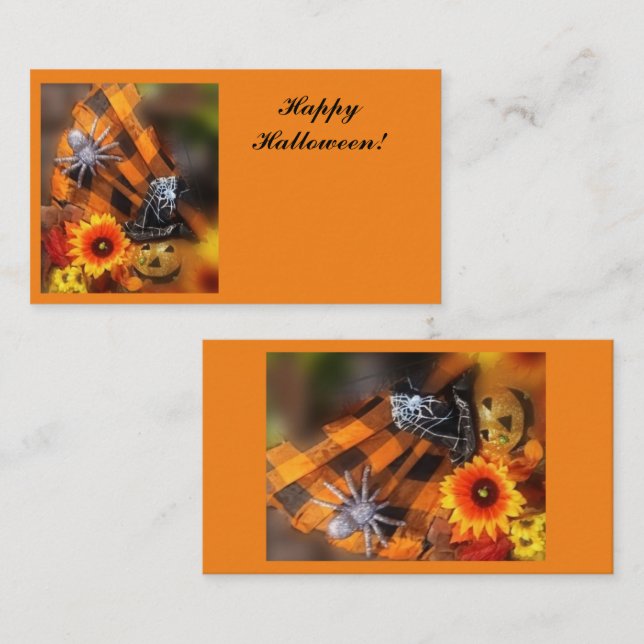 HAPPY HALLOWEEN - FLORIST CARD (Front/Back)