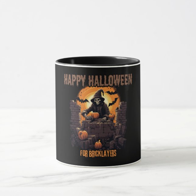 Happy Halloween for bricklayers, pumpkins Mug (Center)