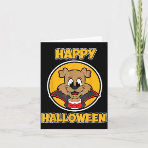Happy Halloween For Dog Lover - Vampire Dog Card