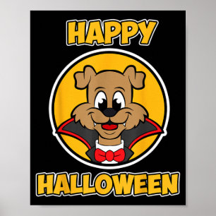 Happy Halloween For Dog Lover - Vampire Dog Poster