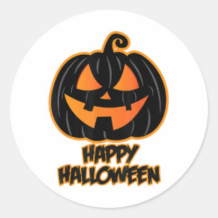 Happy Halloween for Men and Women - Pumpkin Hallow Classic Round Sticker