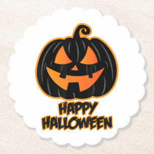 Happy Halloween for Men and Women - Pumpkin Hallow Paper Coaster