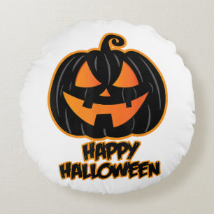 Happy Halloween for Men and Women - Pumpkin Hallow Round Cushion