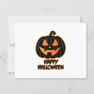 Happy Halloween for Men and Women - Pumpkin Hallow RSVP Card