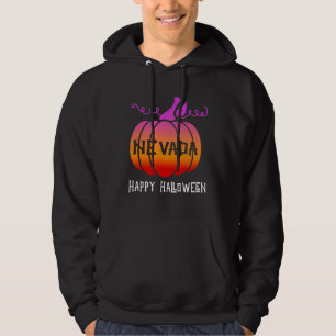 Happy Halloween For Nevada Women Men Boo Pumpkin Hoodie