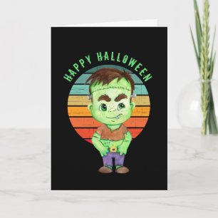 Happy Halloween - frankenstein Card