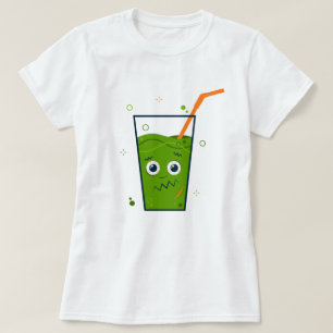 Happy Halloween Frankenstein Straw & Drink T-Shirt